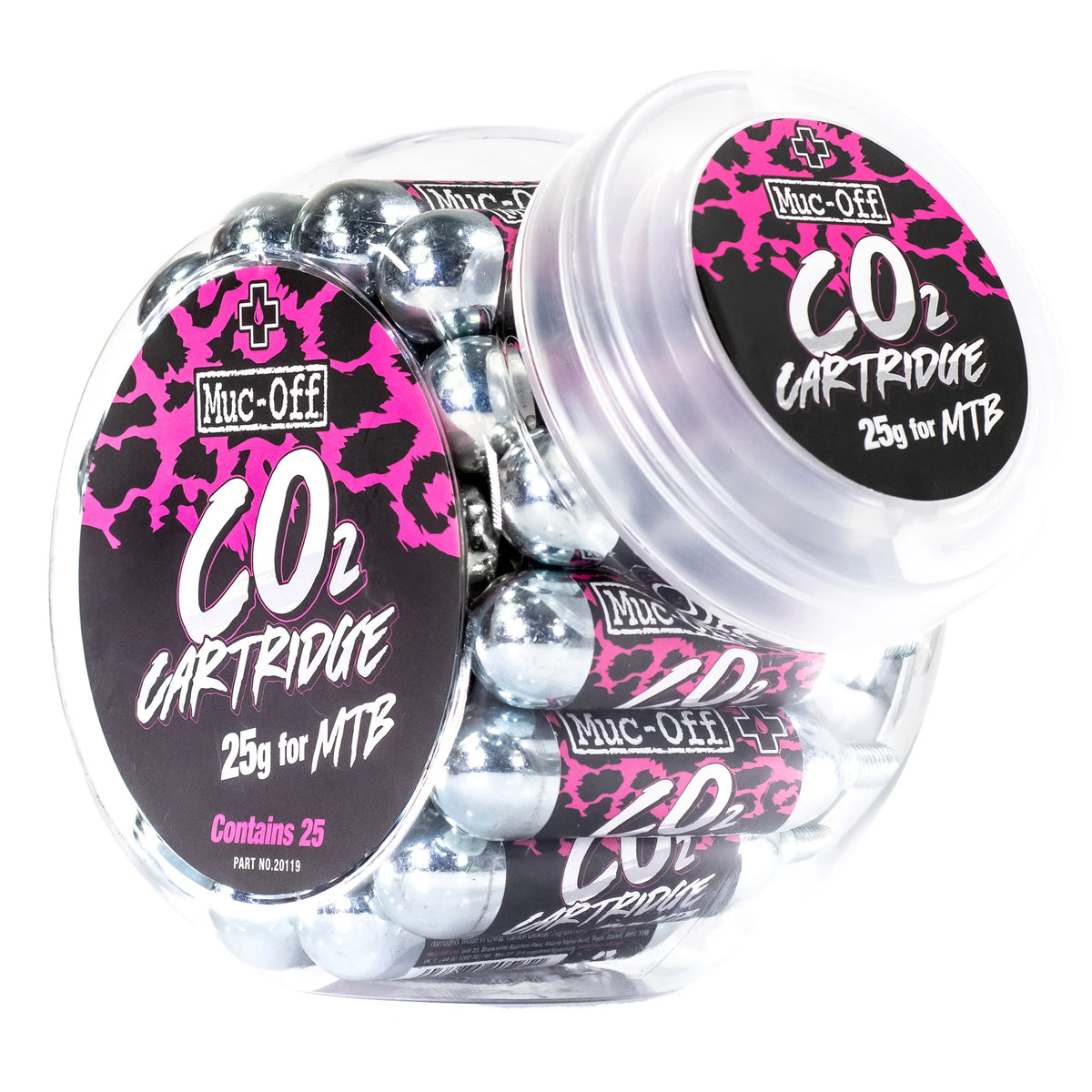 Muc-Off pot co2 patronen fietspomp - 25 gram