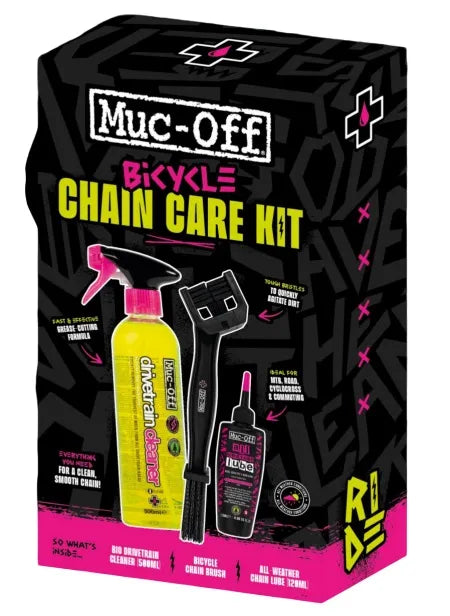 Muc-Off Chain Care Kit bicycle in verpakking detail