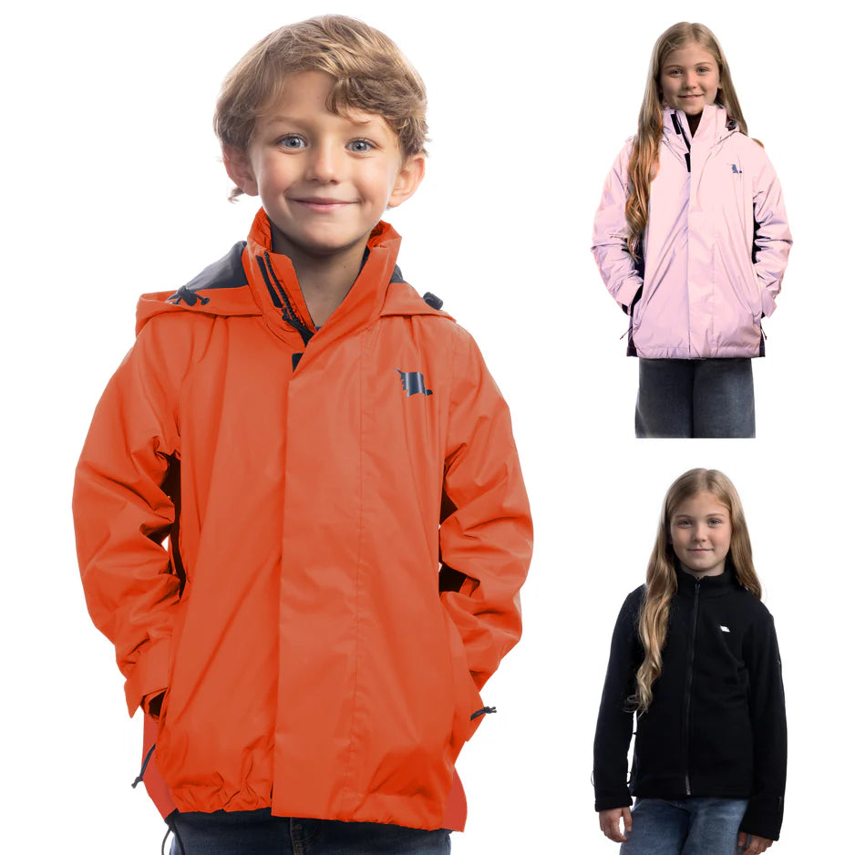 VALKENTAL 3IN1 REFLECTERENDE KINDER JACKET rood