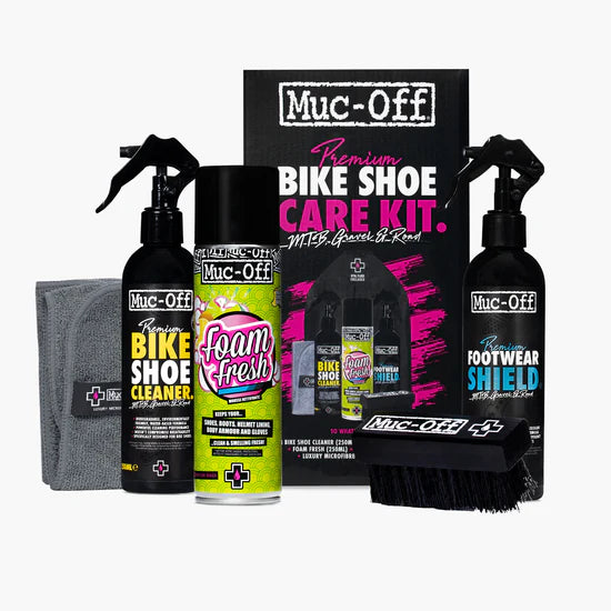 Muc-Off Bike Shoe Care Kit – alle produkten uit de verpakking