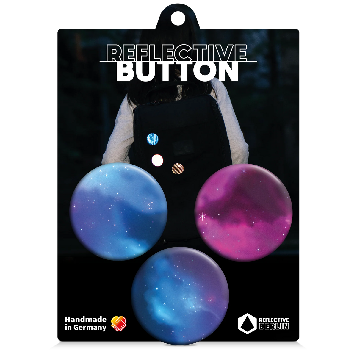 REFLECTIVE BERLIN Buttons - reflektierende Anstecker