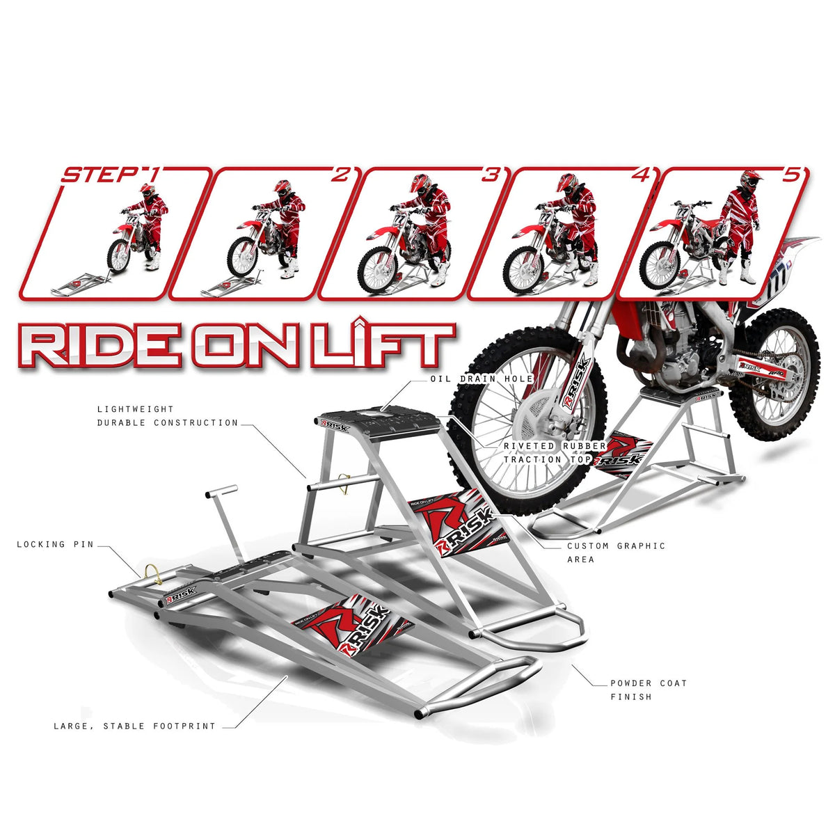 RISK RACING Ride On Lift RR1 - GEBRUIKSAANWIJZING