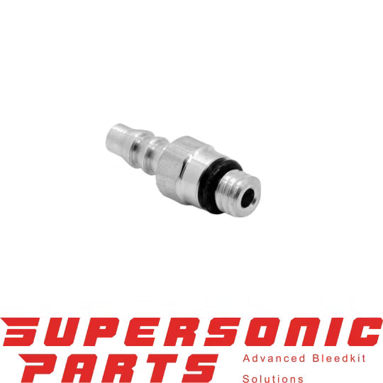 M6 adapter mondstuk kort SSP-1049 voor Magura TRP Tektro hydraulische fietsremmen - Supersonic Parts ontluchtingsadapter close up