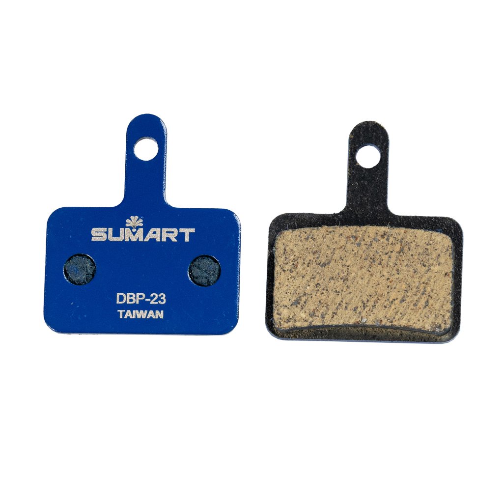 SUMART DBP-23 schijfremblokken voor Shimano M575/M525/M515, TRP Hylex en Tektro Orion DETAIL