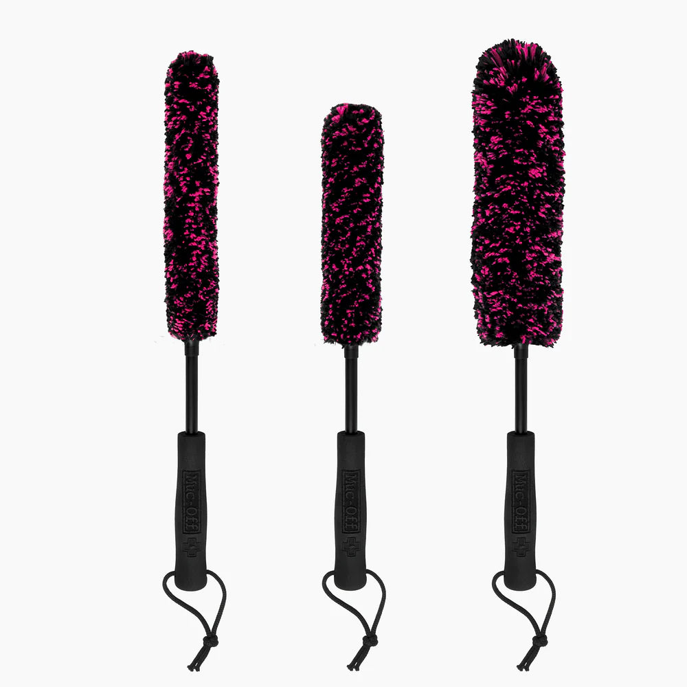 MUC-OFF Microfibre Detailing Brush Set – 3 borstels groot, medium en klein