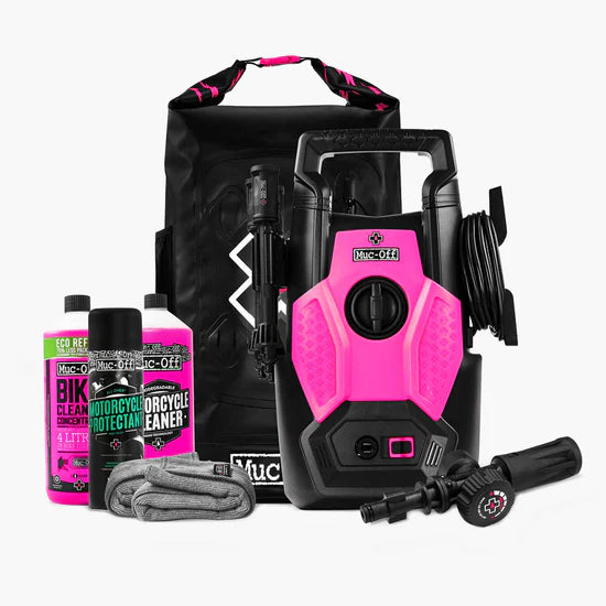 MUC-OFF Motorcycle Pressure Washer Bundle – alles uitgestald