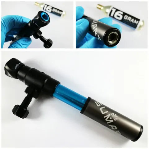SUMART HCP-190 hybride CO2 en handpomp - close up