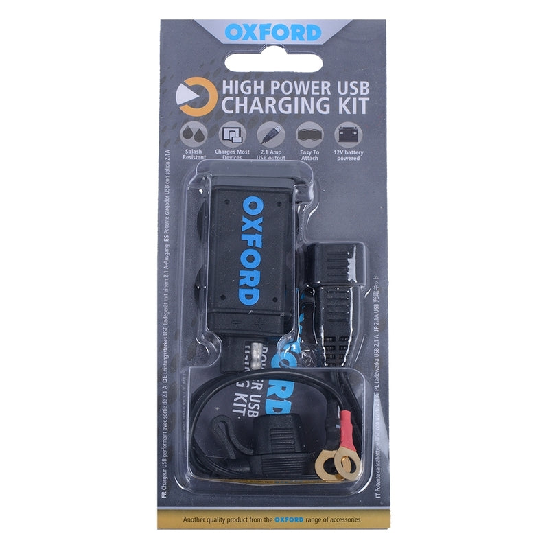 OXFORD High Power USB Charging Kit 2.1A - in de verpakking