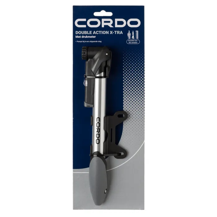 CORDO Double Action X-tra handpomp zilver - in de verpakking
