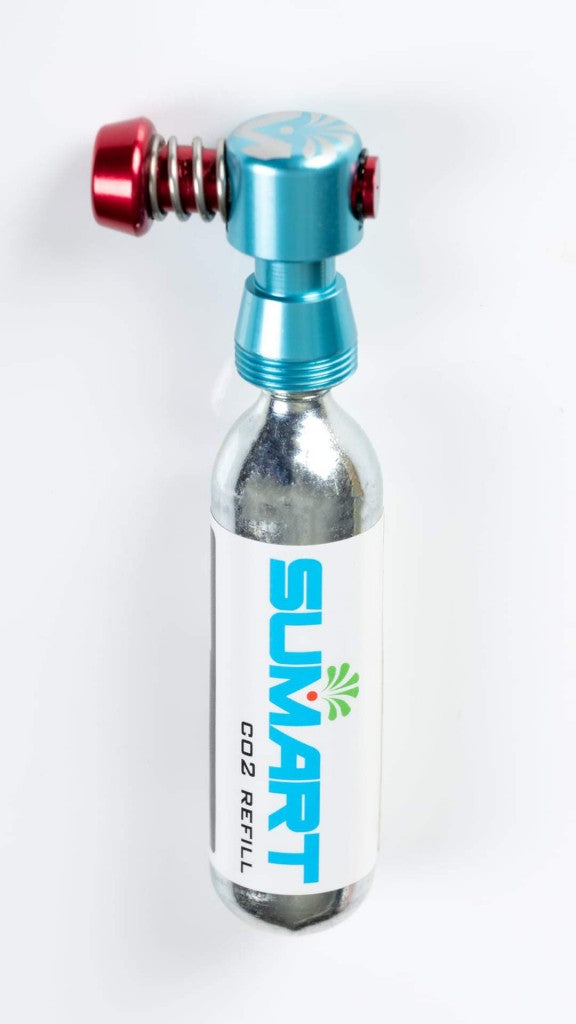 SUMART TPC-2 tubeless reparatie kit met CO2-pomp - in combinatie met een co2 patroon