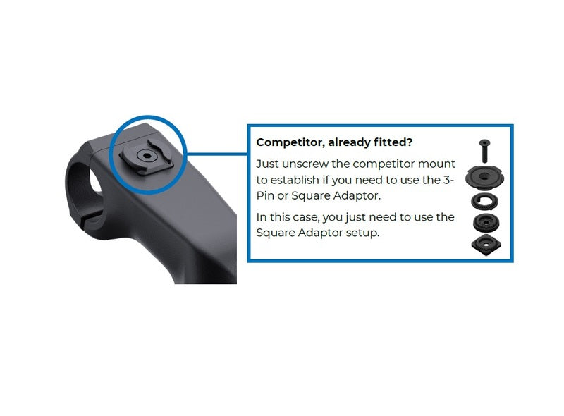 QUAD LOCK urban stem adaptor - stuurpen fietshouder