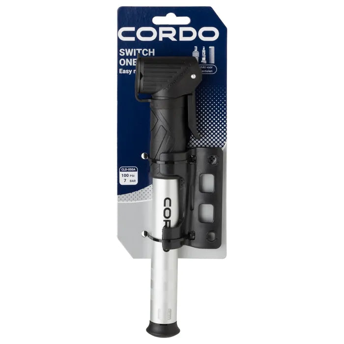 CORDO Easy Mini Switch handpomp zilver – in de verpakking
