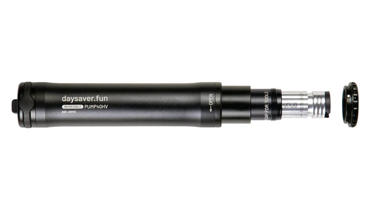 DAYSAVER pump hose in de pomp gemonteerd