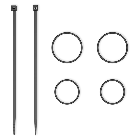 QUAD LOCK o-rings/zipties uit de verpakking