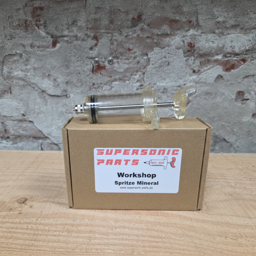 SUPERSONIC PARTS ontluchtingsspuit 30ml Mineral hydraulische fietsremmen robuuste TPX kunststof