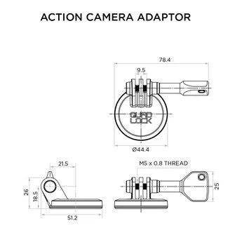 QUAD LOCK action camera adaptor - gopro adapter