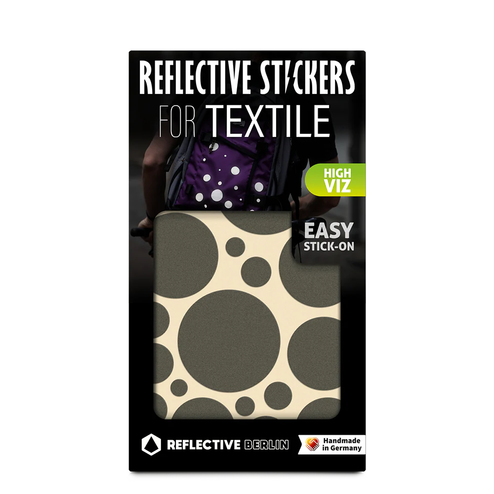  REFLECTIVE BERLIN textielstickers - bubbles grijs