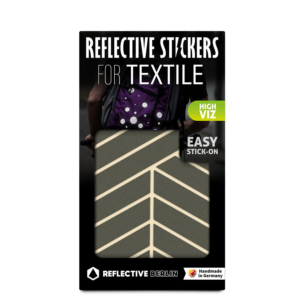 REFLECTIVE BERLIN textielstickers - universal grijs