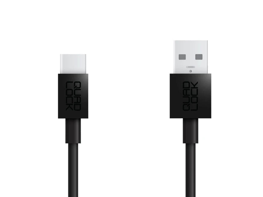 QUAD LOCK USB-A naar USB-C Kabel – 20 cm, 1,5 m en 2 m voor motorfiets, auto en thuis hier de aansluiting