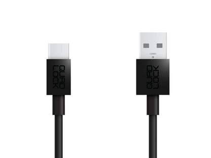 QUAD LOCK USB-A naar USB-C Kabel – 20 cm, 1,5 m en 2 m voor motorfiets, auto en thuis hier de aansluiting
