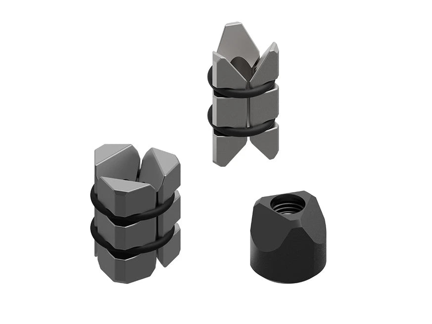 Quad Lock Fork Stem Mount Pro Spacer Set – uitzetklemmen hier uit de verpakking