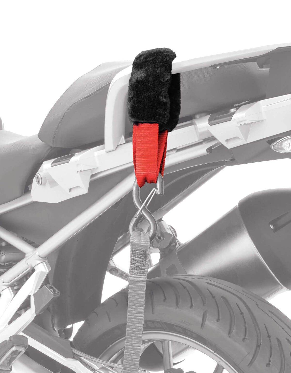 ACEBIKES Loops Premium gemonteerd op de motor