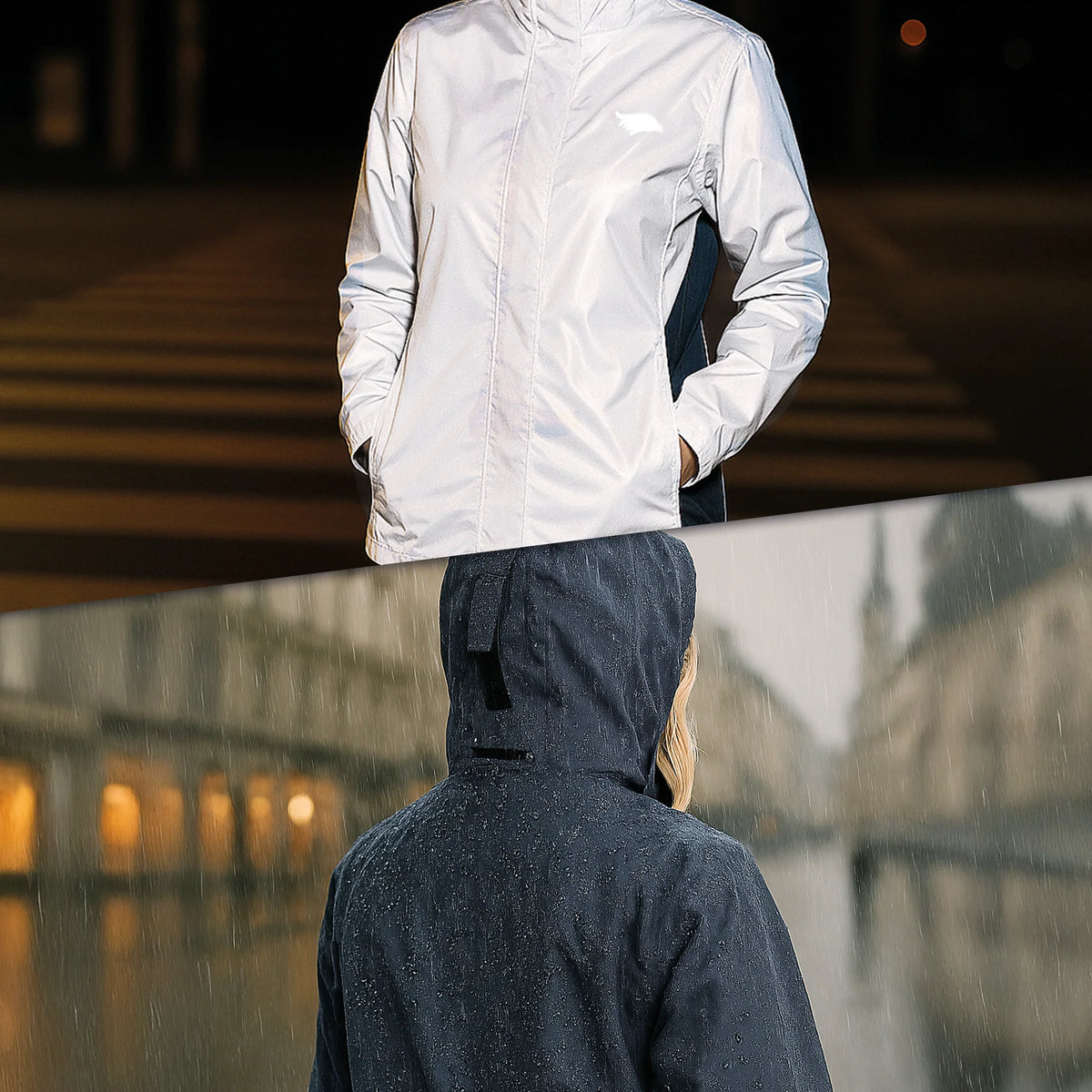 VALKENTAL 3IN1 SMART JACKET DAMES reflecterend en waterdicht