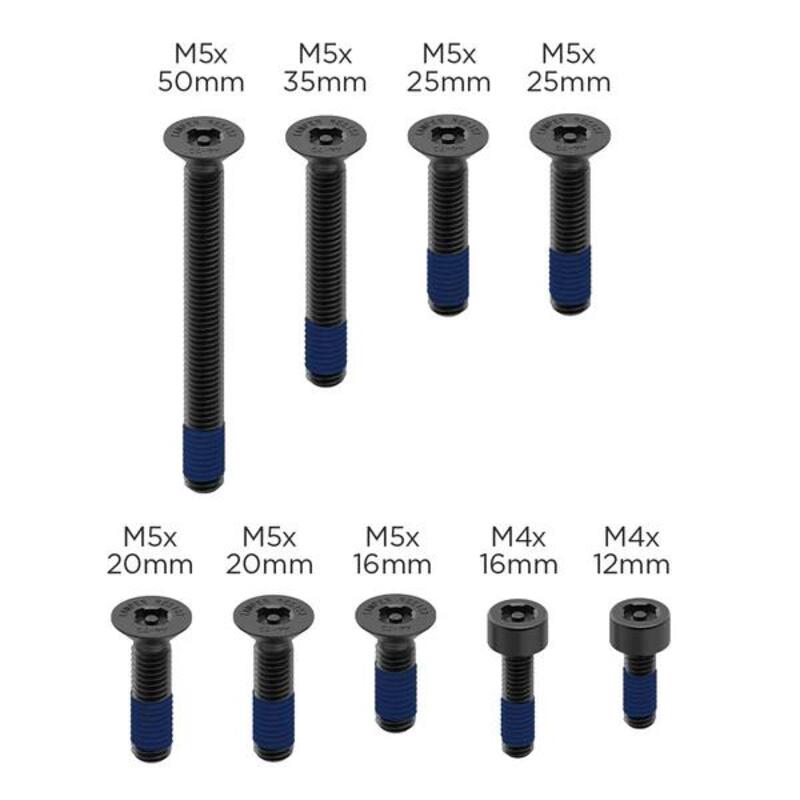 Quad Lock anti-diefstal schroeven kit - maatvoering 