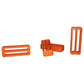 FIXPLUS strapkeepers set van 4 in verschillende kleuren - large oranje