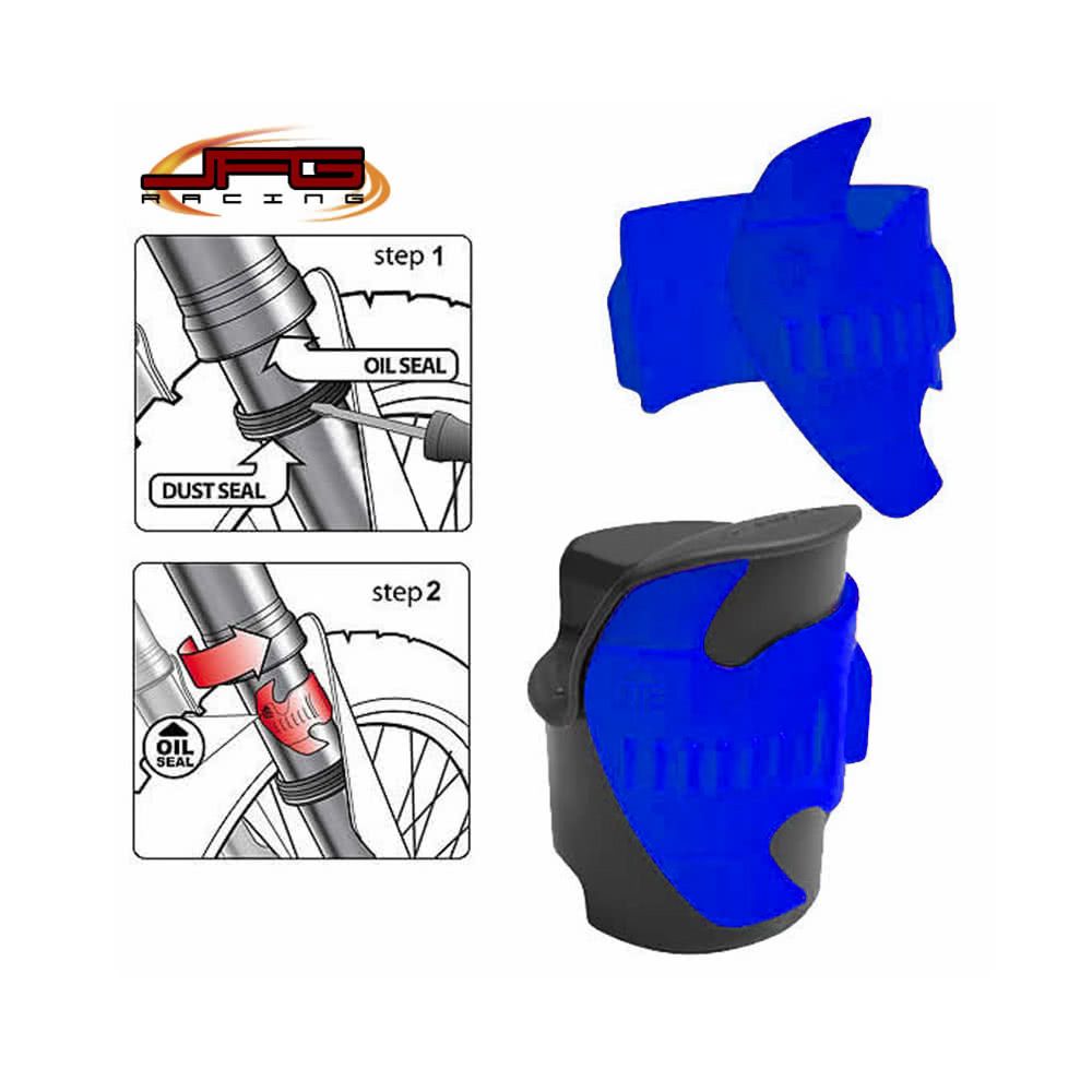 BIKE IT Fork Seal Scraper - blauw