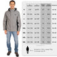 VALKENTAL 3IN1 SMART JACKET HEREN maattabel
