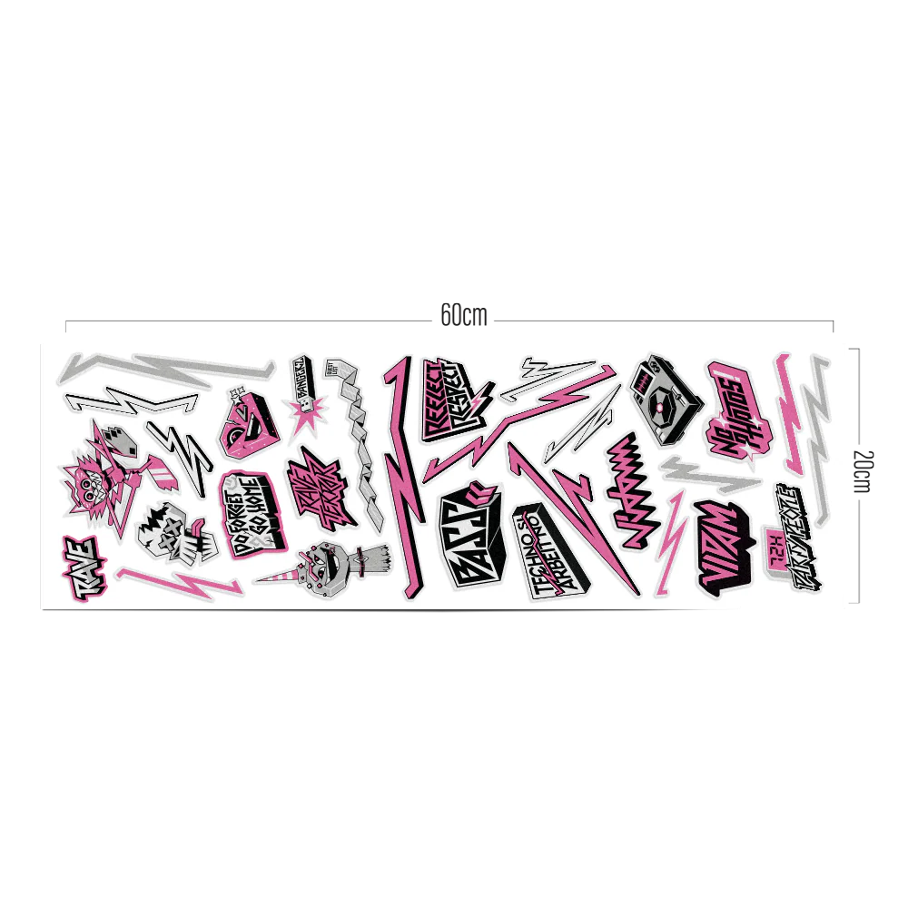 REFLECTIVE BERLIN stickers XL - grote reflecterende stickers
