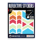 Reflective Berlin reflecterende stickers medium - chevrons harlequin