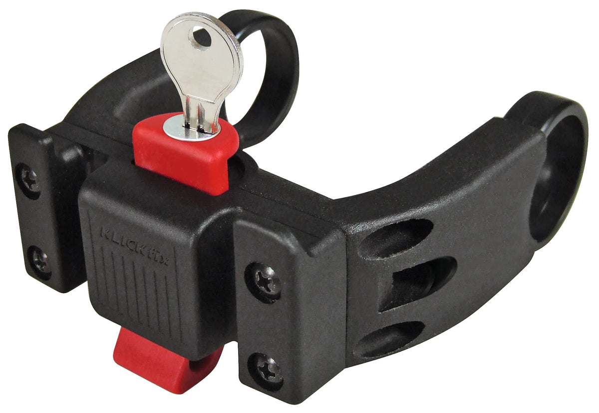 KLICKfix CC-100 E stuuradapter met slot - uit de verpakking close up