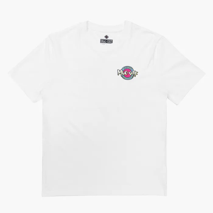 Muc-Off Surf T-Shirt wit – 100% biologisch katoen, relaxed fit