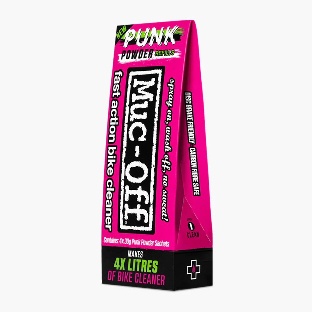 Muc-Off Punk Powder Cleaner 4-pack – plastic-vrije fiets- en motorreiniger