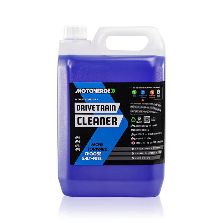 MOTOVERDE Drivetrain Cleaner 5 liter – voordelige ontvetter voor ketting en aandrijflijn
