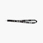 Muc-Off lanyard zwart met wit logo en metalen clip 
