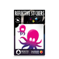 Reflective Berlin reflecterende stickers small voor kinderen octopus purple
