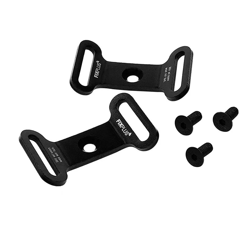 FIXPLUS Gear Tightener aluminium set met M4-boutjes voor bikepacking fietsframe bevestiging uit de verpakking met montage materiaal