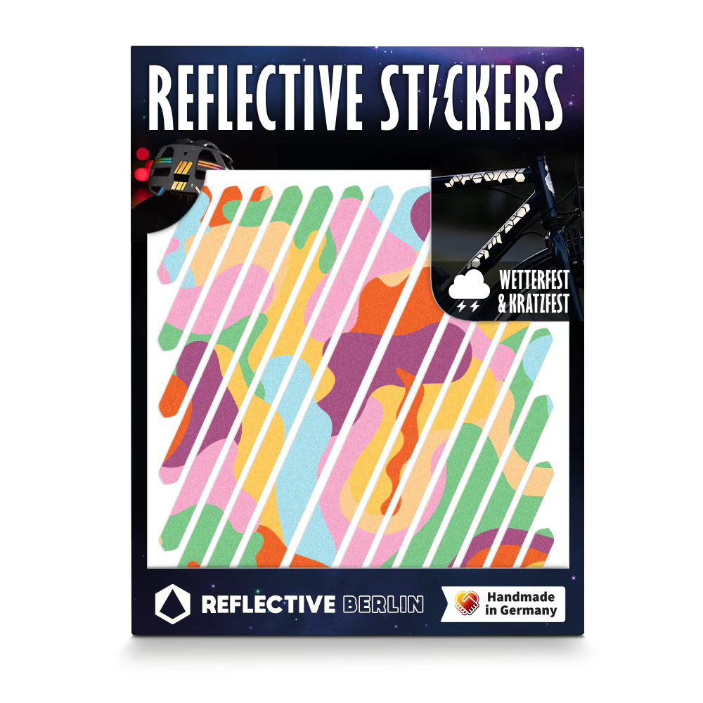 Reflective Berlin reflecterende stickers medium - universal cake