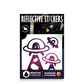 Reflective Berlin reflecterende stickers small voor kinderen ufo space