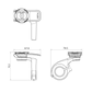Quad Lock Out Front Mount V3 fietshouder -  afmetingen