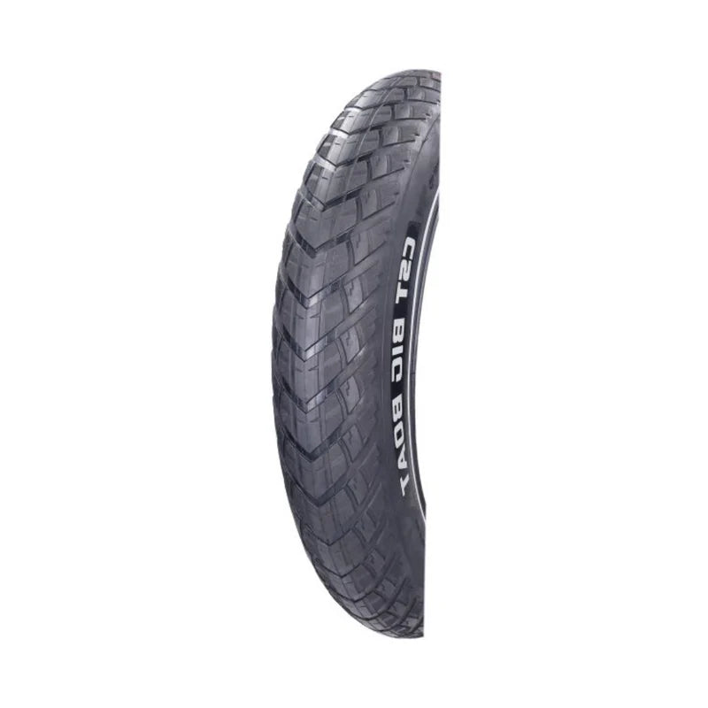 CST Big Boat 20x4.00 fatbike band met reflecterende zijrand en semi-slick profiel PROFIEL AANZICHT