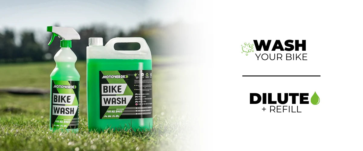 MOTOVERDE Bike Wash Concentrate gebruik de 1l voor gebruik