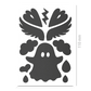  REFLECTIVE BERLIN textielstickers - spooky grijs