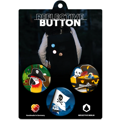 REFLECTIVE BERLIN Buttons - reflektierende Anstecker