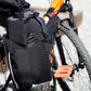 CHOIKE ALFORJA BIKEPACKING CLOSE UP OP EEN MTB