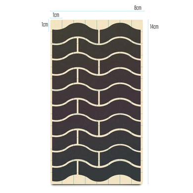 REFLECTIVE BERLIN textielstickers - waves uit de verpakking