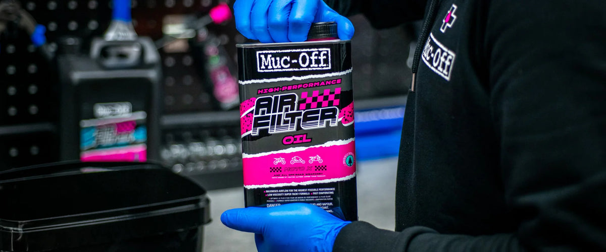 Muc-Off Air Filter Oil in metalen verpakking